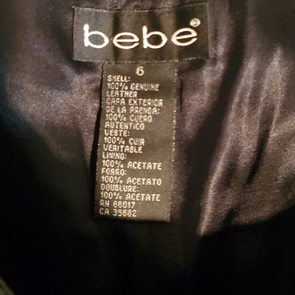 BEBE CAPRI LEATHER PANTS - Picture 4 of 4